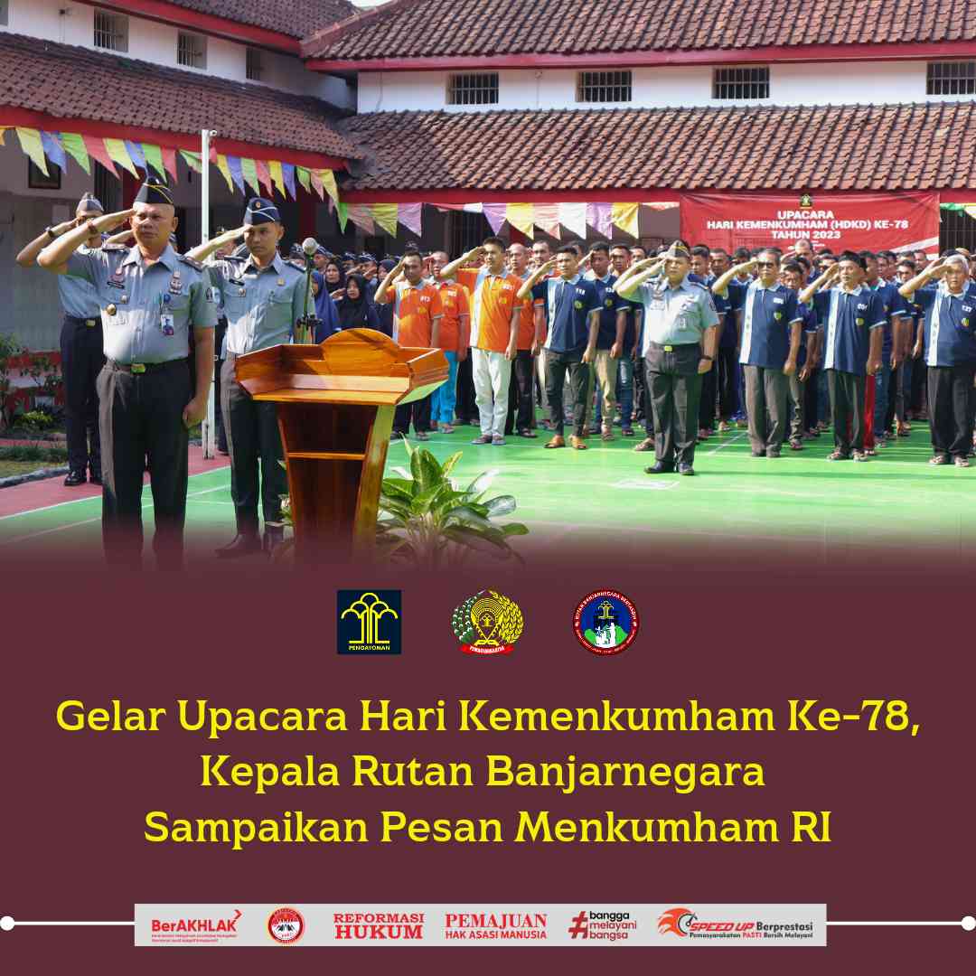 Gelar Upacara Hari Kemenkumham Ke-78, Kepala Rutan Banjarnegara ...