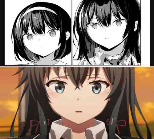 Perbandingan antara Manga (Atas) dan Anime (Bawah) | Sumber: KomikIndo