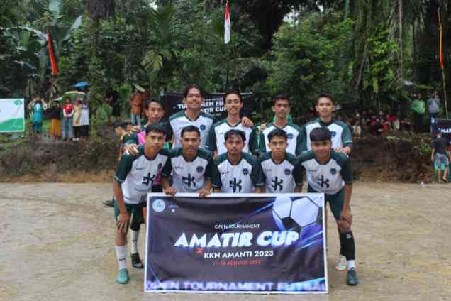 TIM AMATIR X KKN FC selaku Tuan Rumah Tournament Futsal Sekecamatan IV Koto Aur Malintang/Dok pribadi