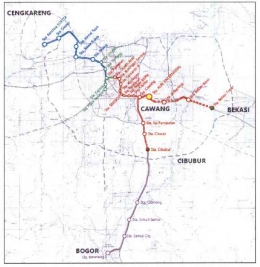 Ilustrasi -- Jaringan rute KRL Jabodebek (Sumber: id.wikipedia.org)