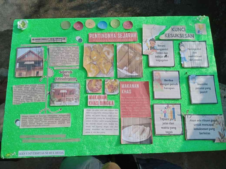 Mahasiswa KKN-T_25 Unuha Membuat Mading Sejarah Komering sebagai ...