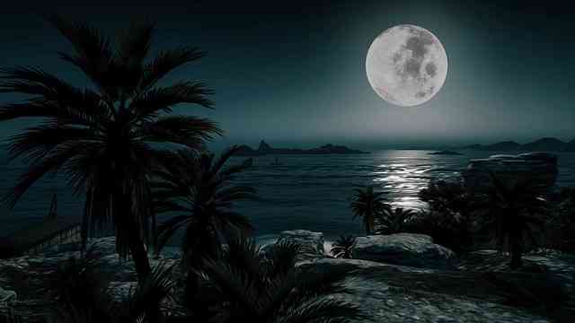 illustration of a beautiful moon (source: pixabay.com)