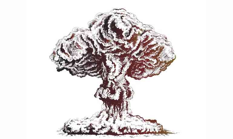 Ilustrasi Ledakan Nuklir yang Membentuk Awan - Sumber - freepik.com/author/rochakshukla
