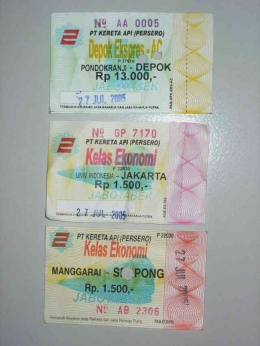Tiket kereta api berupa kertas tahun 2000 (Sumber: kumparan.com)