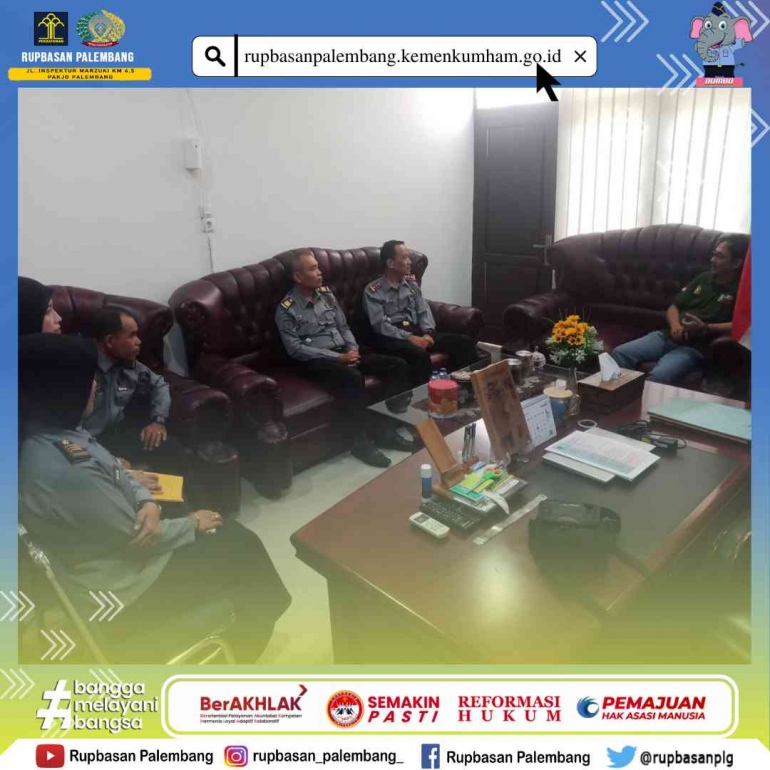 Parulian dan Jajaran berbincang-bincang dengan Kasi Balai Gakkum LHK Sumatera Wil 3 - Dok. tim humas