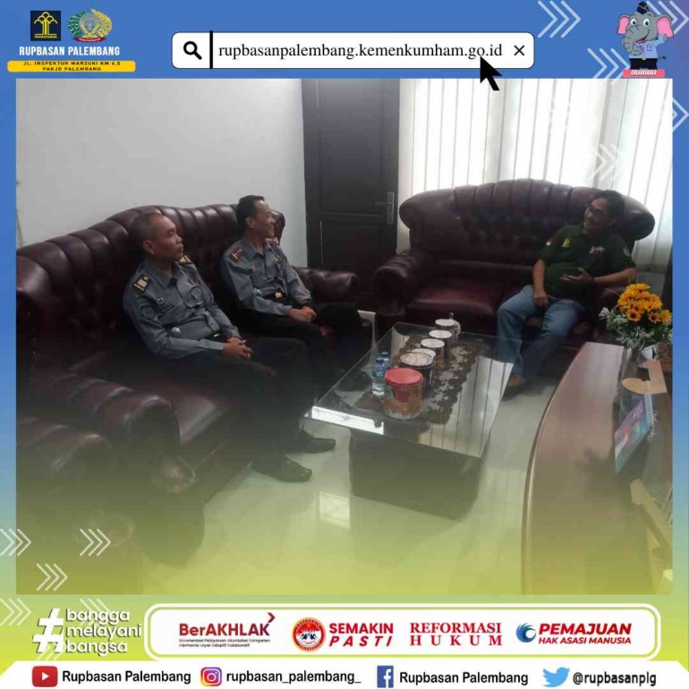 Parulian dan Jajaran berbincang-bincang dengan Kasi Balai Gakkum LHK Sumatera Wil 3 - Dok. tim humas