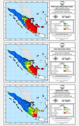 Peta Hotspot Harian, Balai Pengendalian Perubahan Iklim Wilayah Sumatera, KLHK