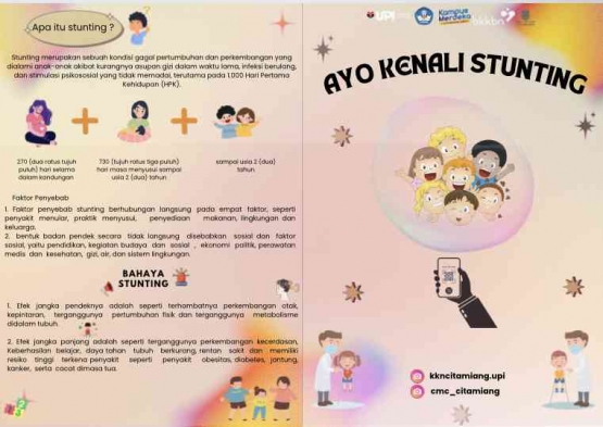 Dokumentasi pribadi: Poster Pengertian Stunting serta Pencegahan Stunting pada anak