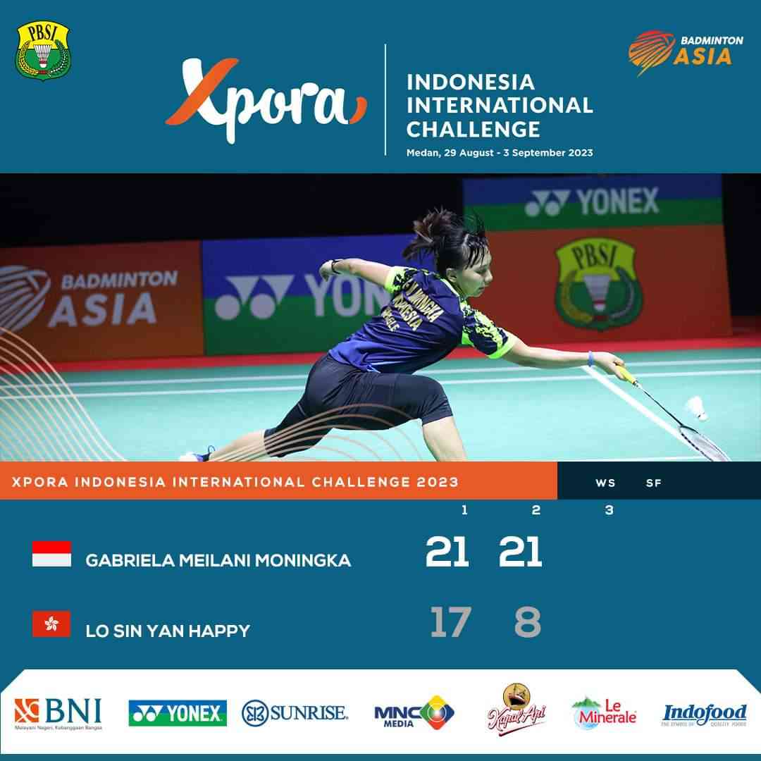 Memuaskan, Inilah Hasil Lengkap Semifinal Indonesia IC Medan (2/9 ...