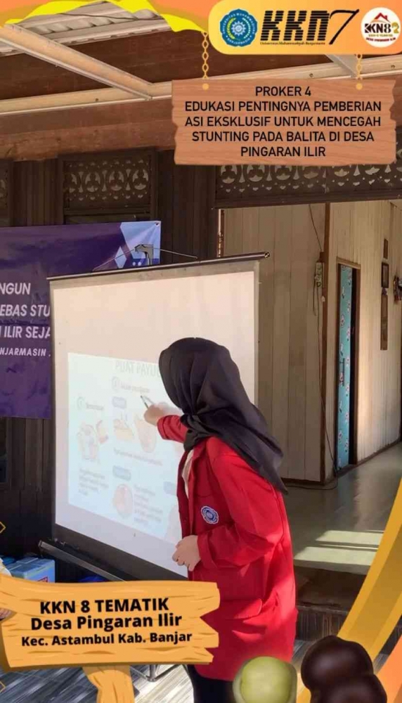 Foto Pemaparan Materi Tentang Pijat Payudara Untuk Memperlancar ASI