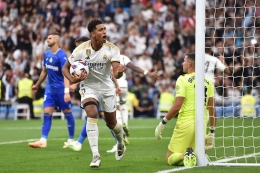 Selebrasi pemain Real Madrid setelah membobol gawang Getafe. (via managingmadrid.com)