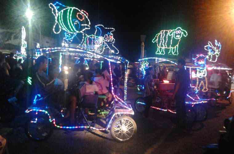 Odong-Odong yang ada di Alun-alun Kidul Boyolali. Sumber: Radio Solopos FM