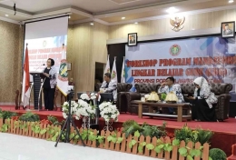 Sambutan Ketum PB PGRI, Prof. Unifah Rosyidi di Workshop Mandatory Lingkar Belajar Guru. Sumber: dok. pribadi