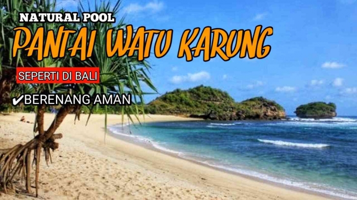 Pantai Watu Karun : Sumber: Youtube/PEJUANG IMPIAN