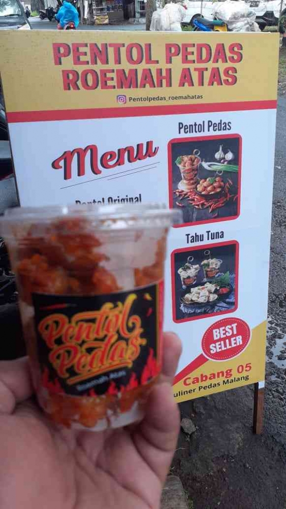 tampilan pentol pedas favorit saya dok.pri