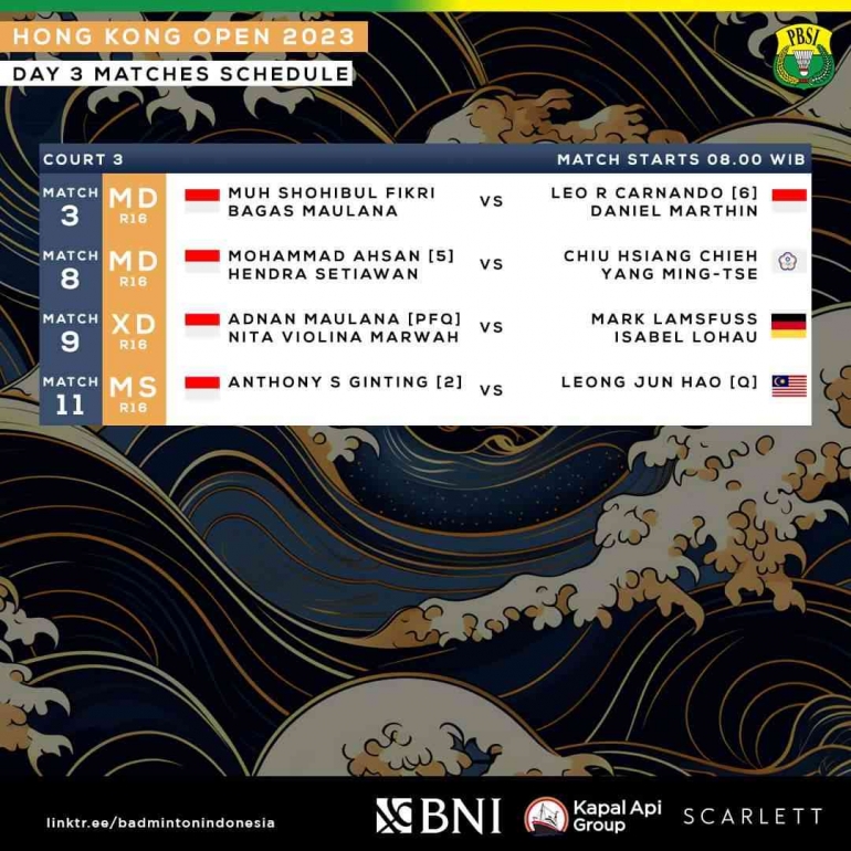 (Foto dari Facebook.com/Badminton Indonesia)