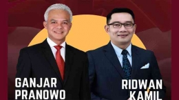 Ganjar Pranowo dan Ridwan Kamil (Sumber: tribunnews.com)