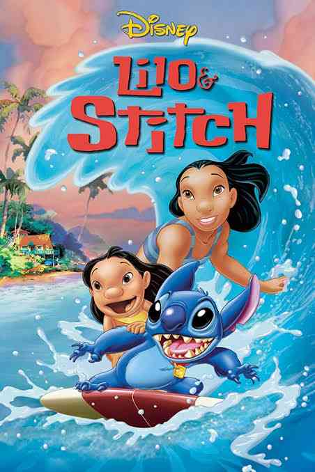 Stitch awalnya takut dengan air, tapi habis itu ketagihan dengan berselancar (sumber gambar: Disney) 
