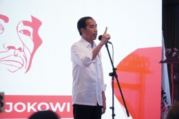 Presiden Joko Widodo berpidato saat membuka rapat kerja nasional Sekretariat Nasional (Seknas) Jokowi di Hotel Salak, Bogor, Sabtu (16/9/2023).(Dokumentasi/Seknas Jokowi)