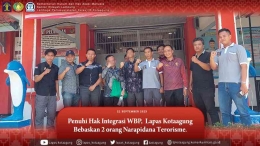 Dua WBP Tindak Pidana Terorisme Lapas Kotaagung Dibebaskan dengan Bebas PB (Humas Lastagung) 