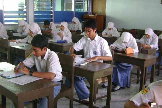 Pemandangam UAN di salah satu SMU (dok foto:wikipedia.org)