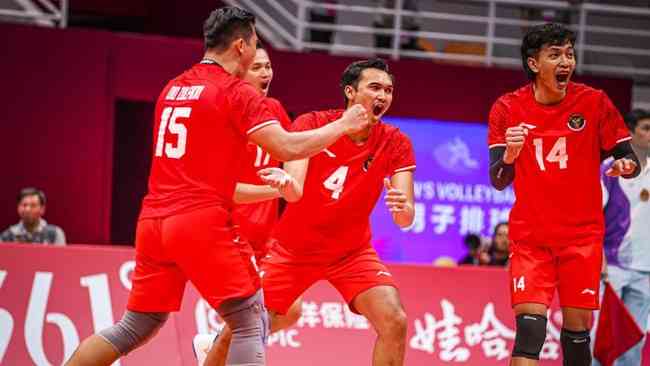 Timnas Bola Voli Putra Indonesia Menang Dramatis Atas Kazakhstan 3-2 ...