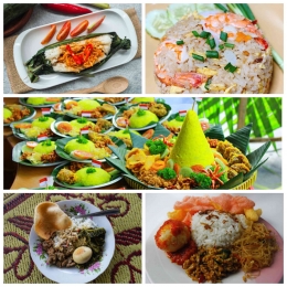 Berbagai kuliner olahan nasi paling enak. Sumber: photojoiner
