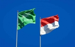 Flags of Indonesia and Saudi Arabia (source: freepik.com)