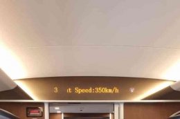 Saat kereta cepat Whoosh mencapai kecepatan 350 km/jam (Foto CLMania)