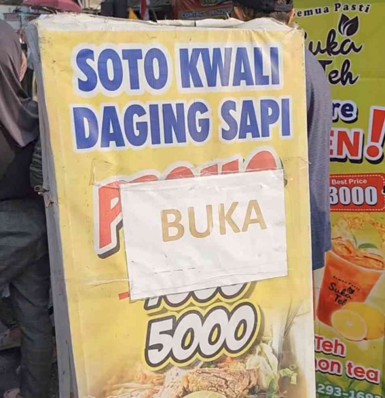 Soto kuali daging sapi Bu Titi : cukup 5 ribu (dokpri)