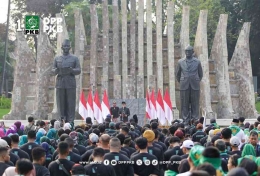 Bacawapres Muhaimin Iskandar bersama rakyat memperingati Hari Kesaktian Pancasila 1 Oktober 2023 (dok sosmed PKB ) 