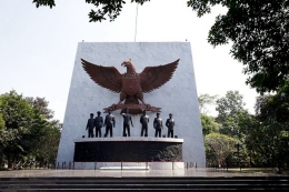 Ilustrasi Monumen Pancasila Sakti yang ada di Lubang Buaya, Jakarta Timur. Sumber: Shutterstock via kompas