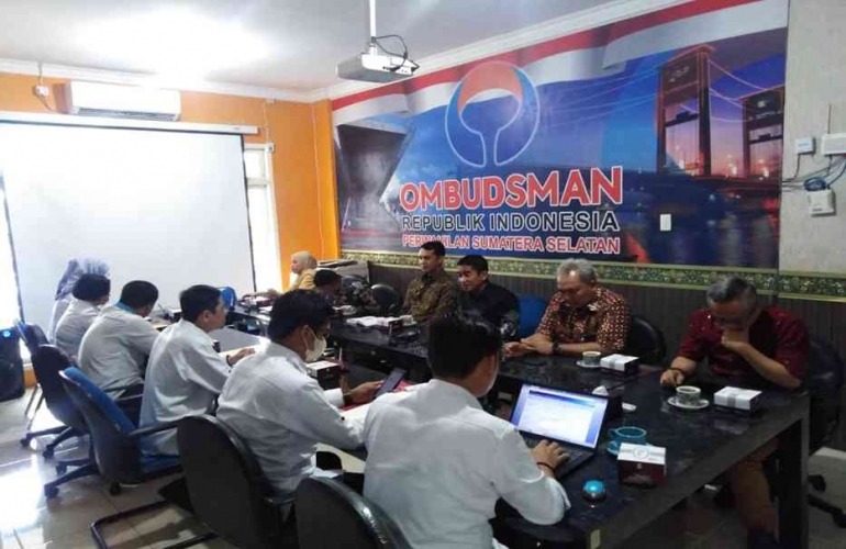 Foto : Permintaan Keterangan di Ombudsman RI Sumsel (Sumber Siaran Pers Ombudsman)