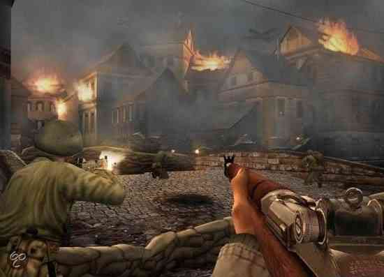 Suasana perang di game COD 2 : Big Red One (Bol.com)