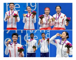 Peraih Medali Emas Badminton Asian Games 2022 (Foto: bwf.official dan badmintonasia.offcial/Instagram)