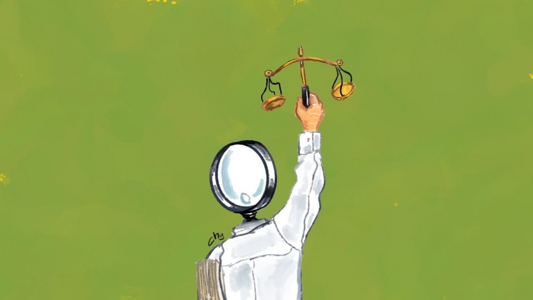 Ilustrasi penegakan hukum. (Sumber: KOMPAS/HERYUNANTO)