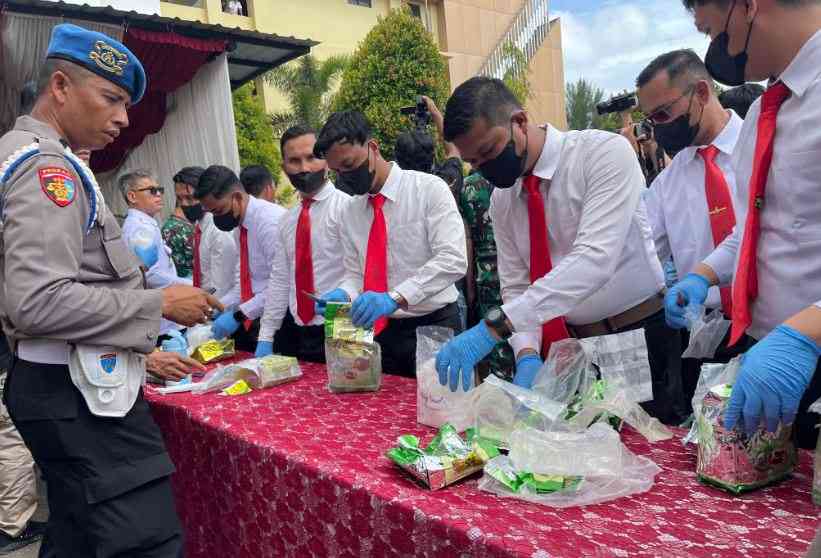 Musnahkan 112 Kg Sabu, Polda Aceh Selamatkan 448 Ribu Generasi Bangsa ...