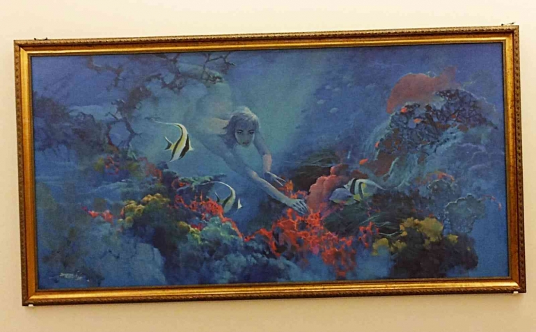 Lukisan terkenal Basoeki Abdullah berjudul Flora Fauna Kekayaan Langka (sumber gambar: dokumen pribadi) 