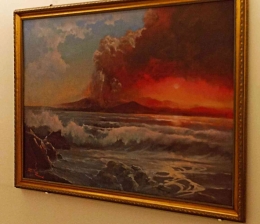 Lukisan tentang laut yang dramatis (sumber gambar: dokumen pribadi) 