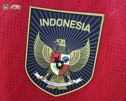 Logo pada jersei timnas sepak bola Indonesia. (Sumber: Official Instagram of Indonesia National Team/timnas.indonesia)