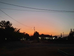 Pesona sunset di Training Center (sumber : dokumentasi pribadi)