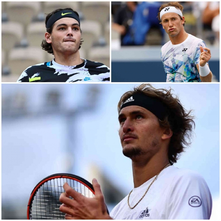 Tiga unggulan utama Jepang Terbuka 2023 : Taylor Fritz(1), Casper Ruud(2) dan Alexander Zverev(3). Zverev langsung tergusur. Sumber foto : tennis.com