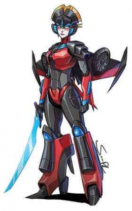 Windblade, Autobots wanita kedua selain Arcee. Sumber: TransformersWiki