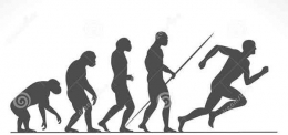 Evolusi manusia dari berjalan bungkuk hingga berlari (Sumber: dreamstime.com)