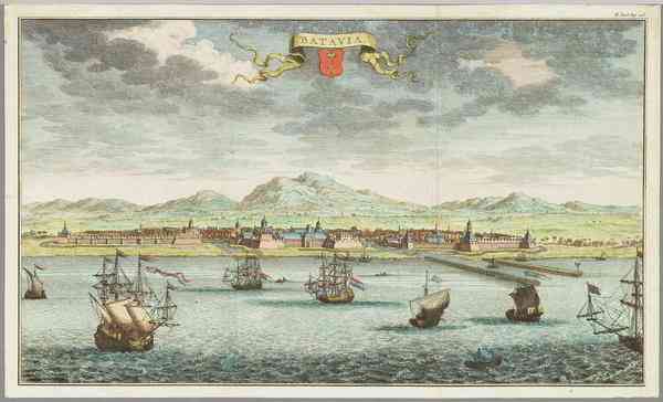 Lukisan Batavia karya Jacob Keyser tahun 1739 (Digital Collections Leiden University)