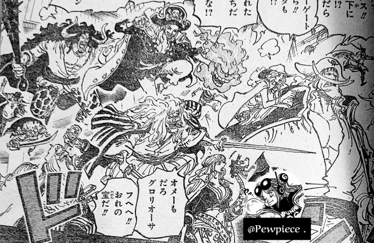 Spoiler Tambahan One Piece Chapter 1096, Persahabatan Rogers dan Rocks Terungkap (Twitter: @OP_SPOILERS2023)