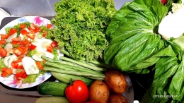 Sayuran hijau kaya vitamin dan mineral untjk kesehatan mata (Dokumentasi pribadi)