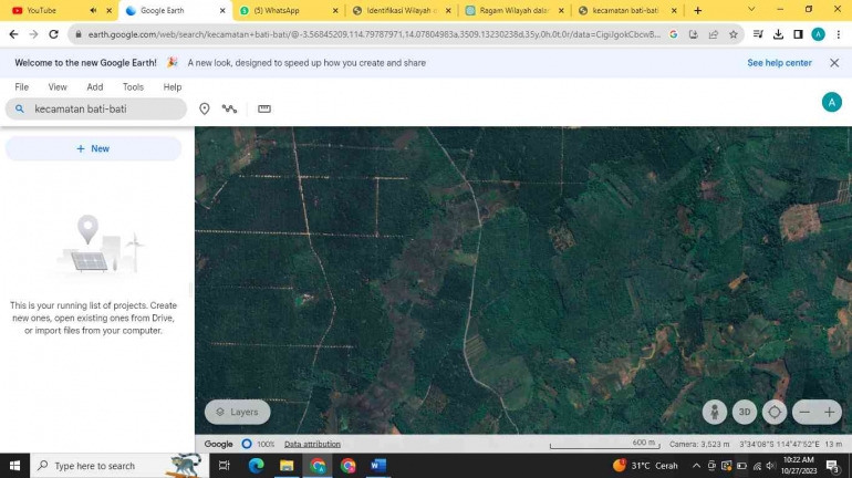 Google Earth (Kawasan Kehutanan)