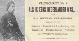 Suwardi Suryaningrat dengan artikelnya Als Ik Eens Netherlander Was (Republika)