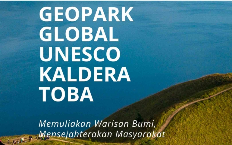 Tampilan halaman muka website Geopark Kaldera Toba (Foto: Tangkapan layar  beranda calderatobageopark.org)